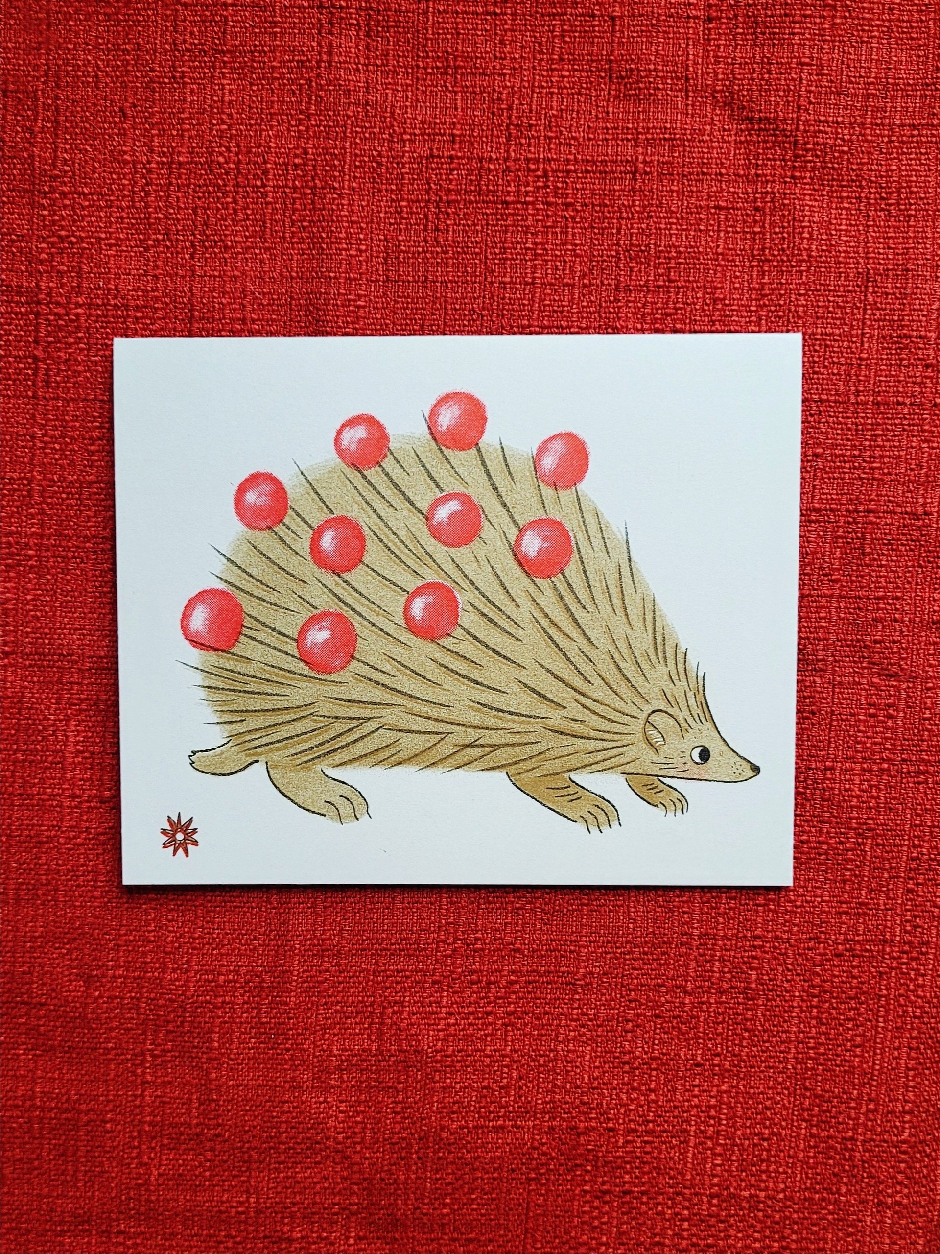 Hedgehog Riso Card product image (2)