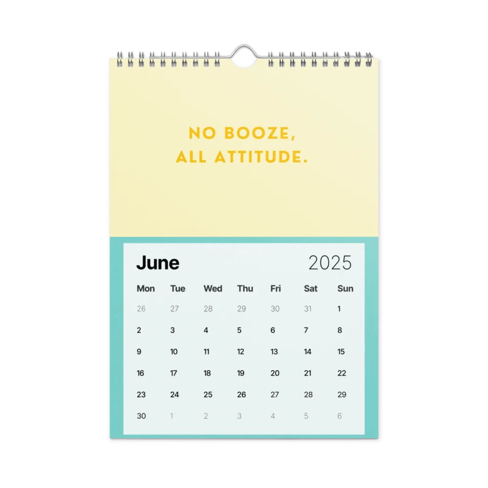 Sobriety Calendar 2025 Funny Sober Sayings product image (9)