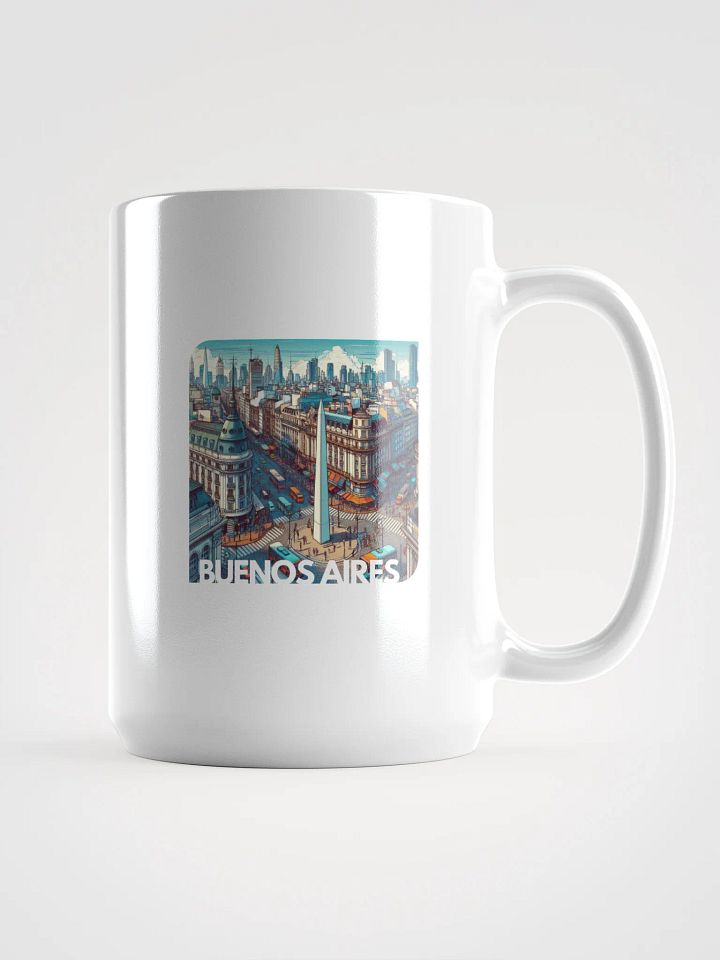 White Glossy Mug | AI Design Buenos Aires city product image (1)