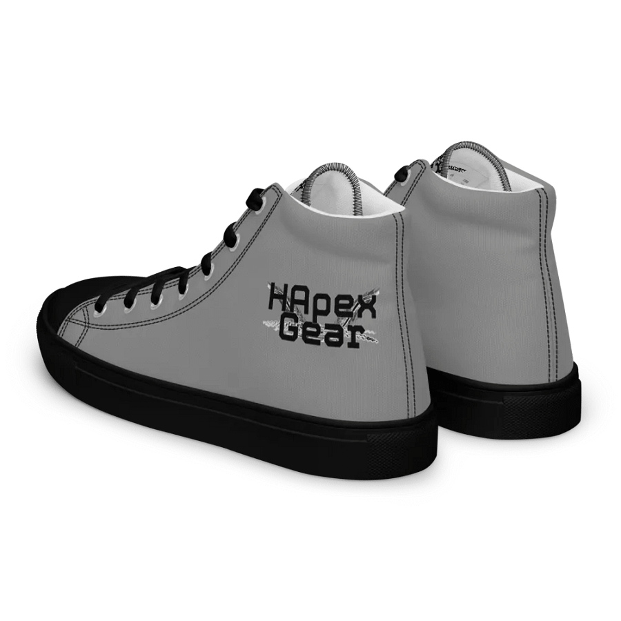 Black HApex Gear Black Logo Women's High Top Canvas Shoes product image (6)