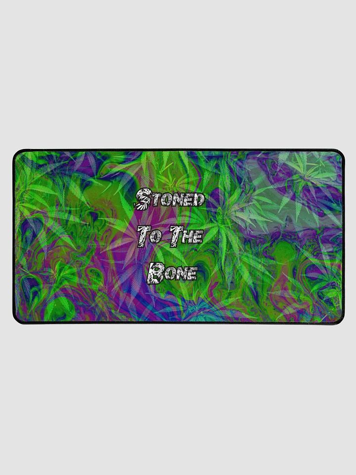 "Stoned To The Bone" Desk Mat 15.5"x31.5" product image (1)
