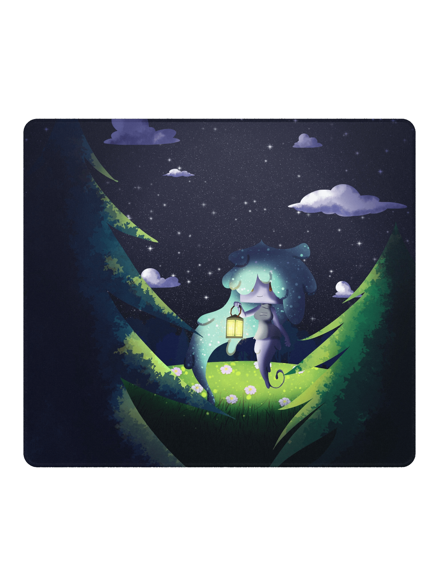 Cute Chibi Ghost Gaming Mouse Pad product image (2)