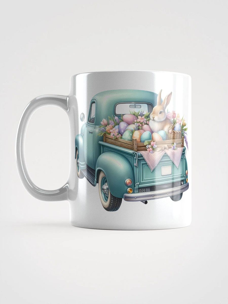 Mint Green Easter Truck - White Mug product image (2)