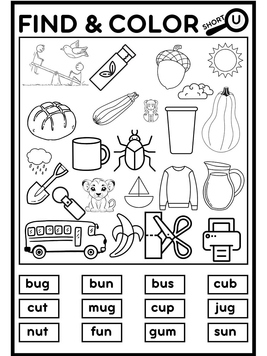 i spy worksheets Find & Color, Find & Circle product image (2)