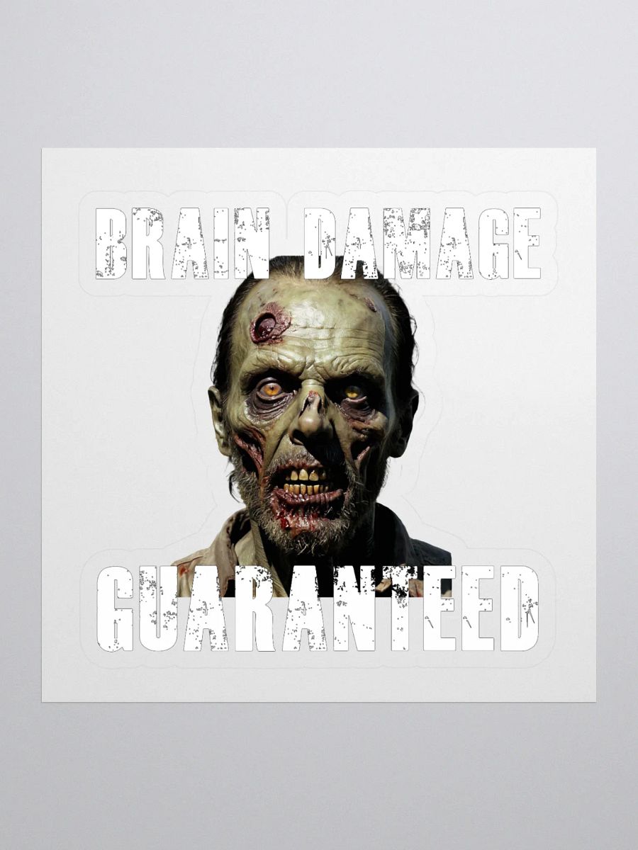 BRAIN DAMAGE GUARANTEED - Kiss Cut Stickers product image (1)