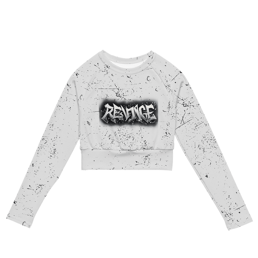 Graffiti Long Sleeve Crop Top product image (2)