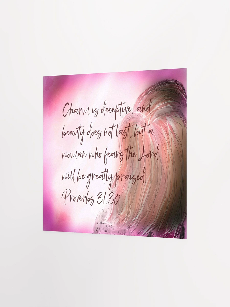 Proverbs 31:30 Bible Quote Art Print product image (3)