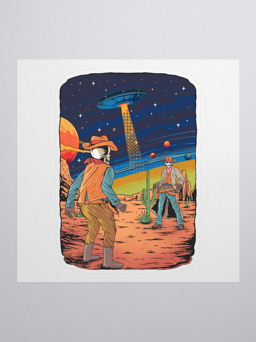 Skeleton Space Cowboys Sticker product image (1)