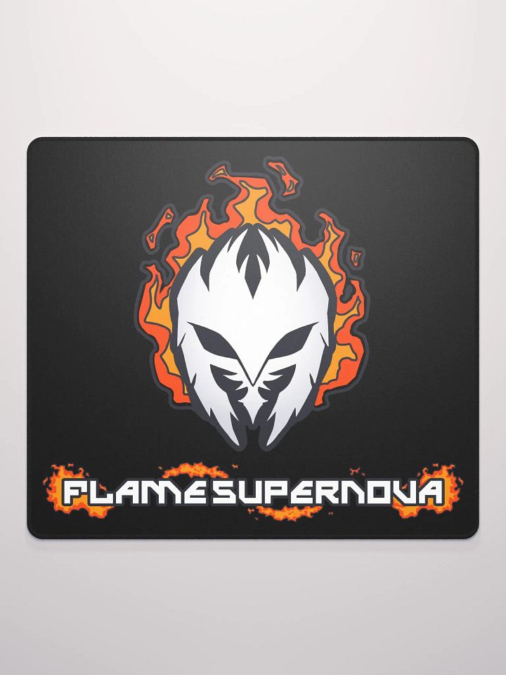 Mask Icon v2 (White) Gaming Mousepad (Black) product image (2)