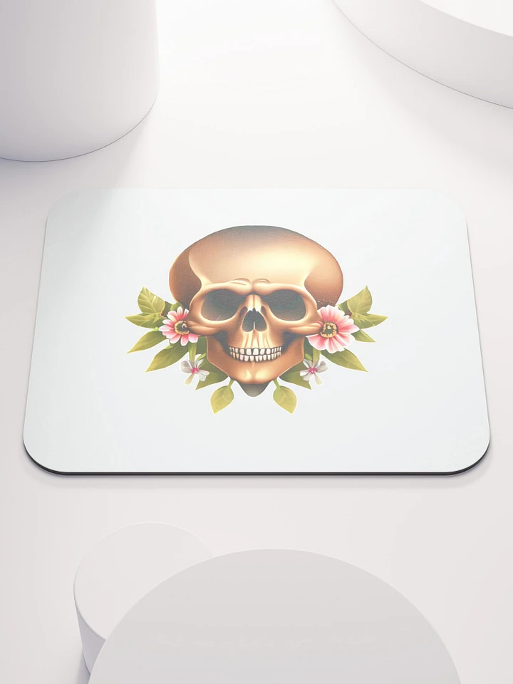 Skull with Nice Flowers Skull, skulls, skull art design, skeleton, skull and bones, scary, skull tattoo, artistic skull, human skull, dark skull, bones, Halloween, flowers product image (1)