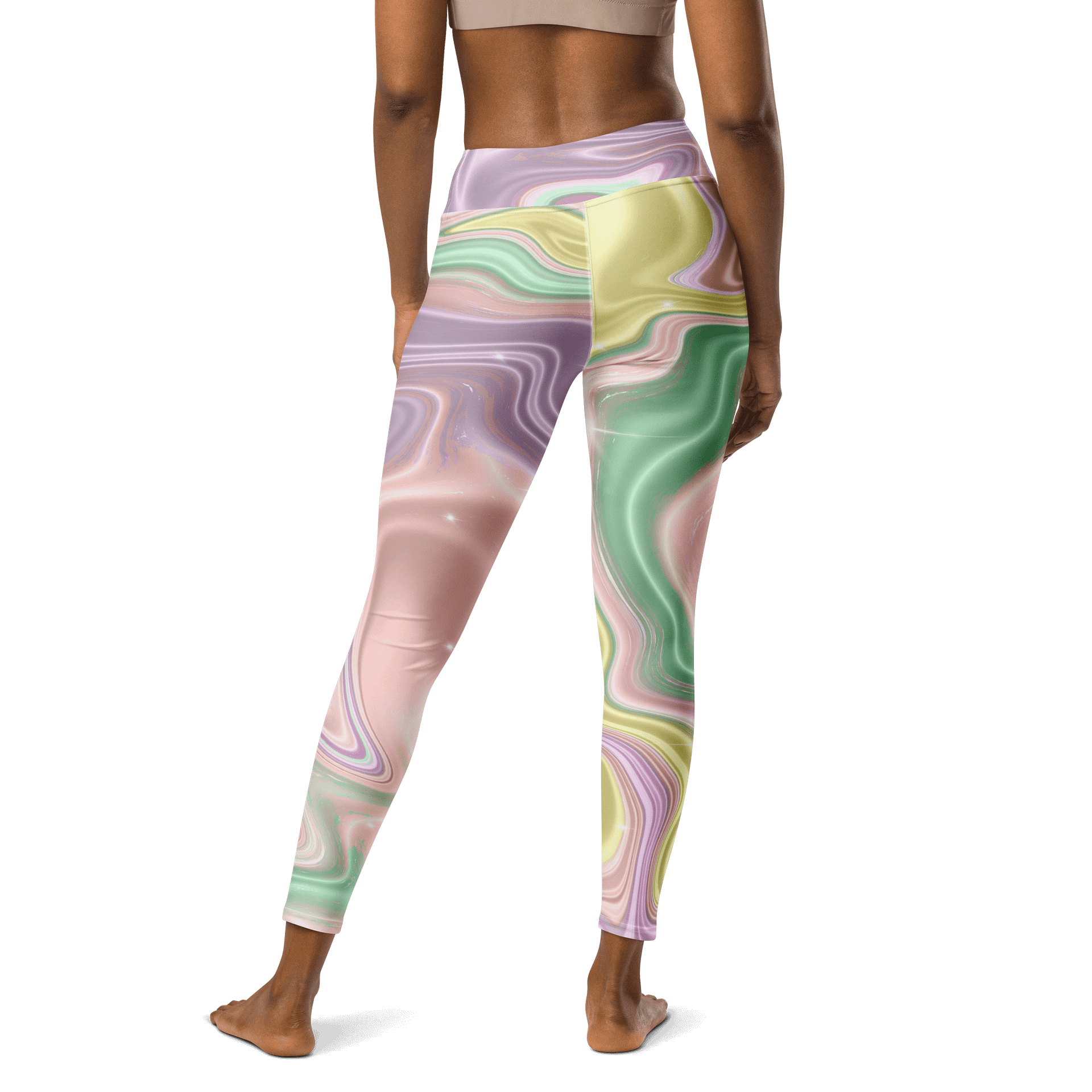 Mystic Waves High-Rise Tie-Dye Leggings - Soft Color Fusion product image (2)