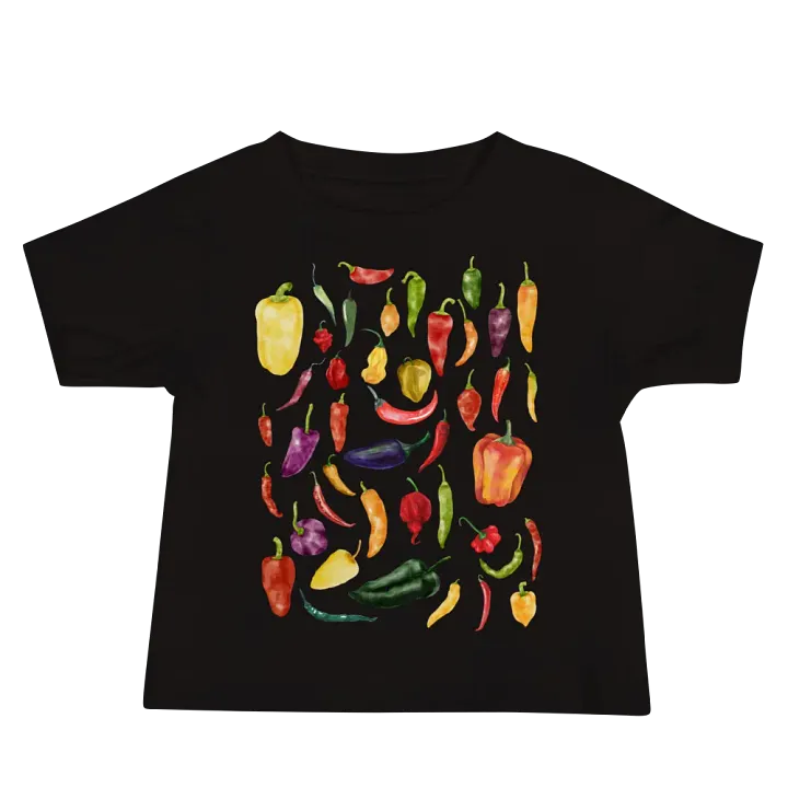 Chili Pepper Collage Baby T-Shirt product image (1)