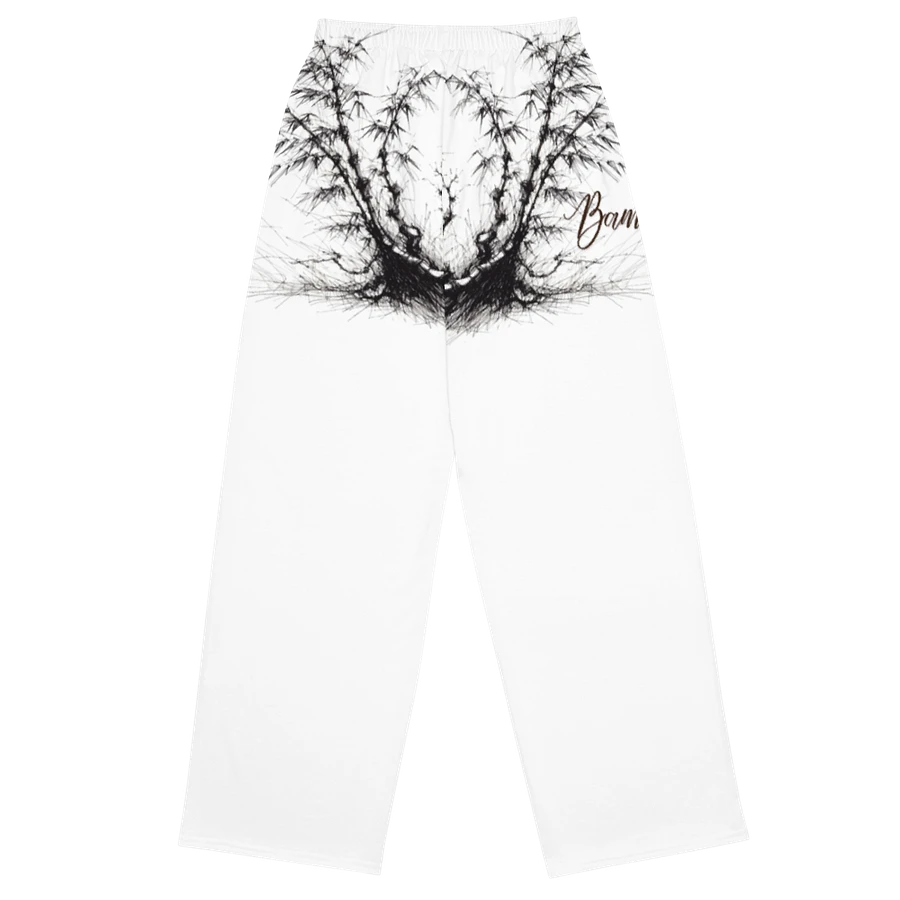 Bamboo Print Unisex Wide-Leg Pants product image (2)