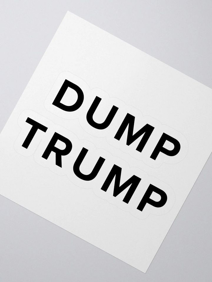Dump Trump Kiss Cut Stickers product image (6)