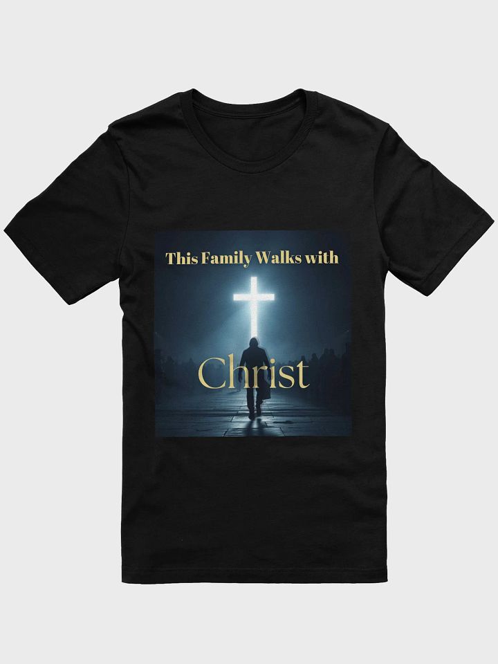 Faith-Filled Family Tee – Glowing Cross Shirt for Believers | Unisex Christian Apparel product image (1)