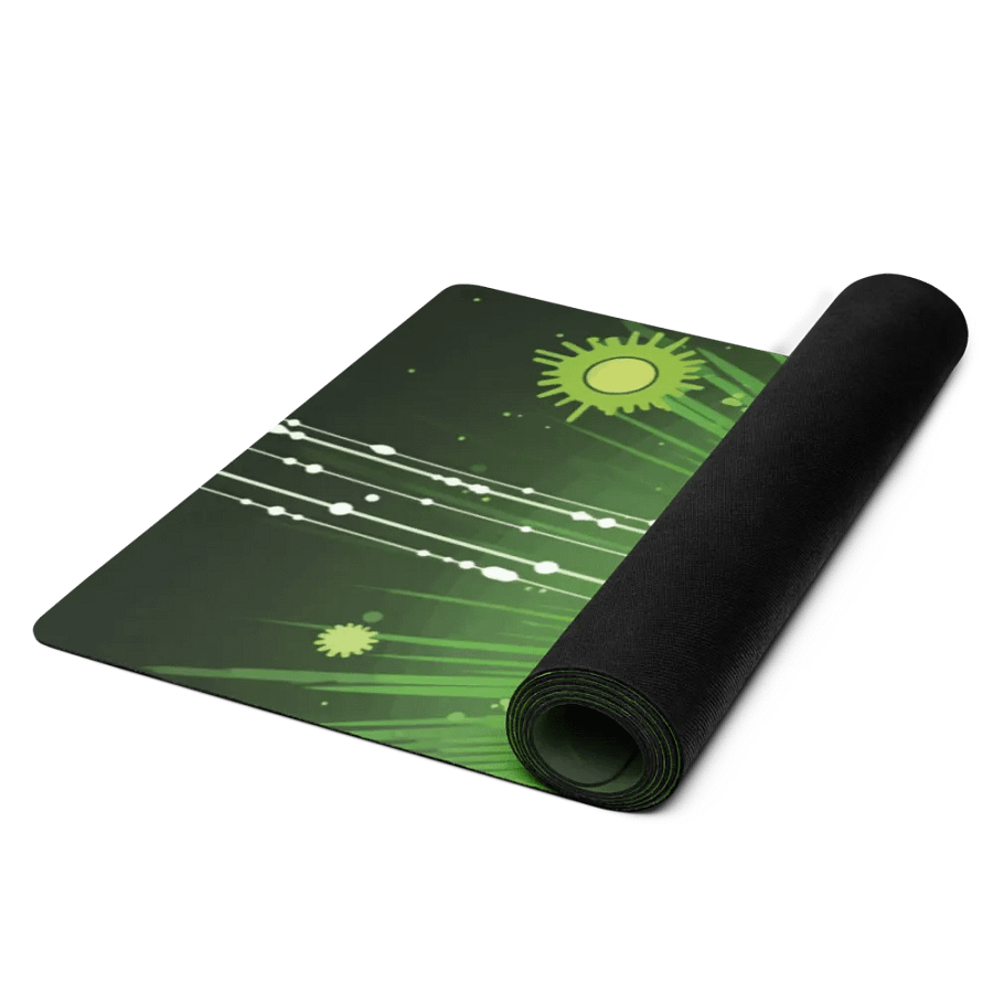 Premium Yoga Mat Featuring Green Sukhasana Vibe product image (7)