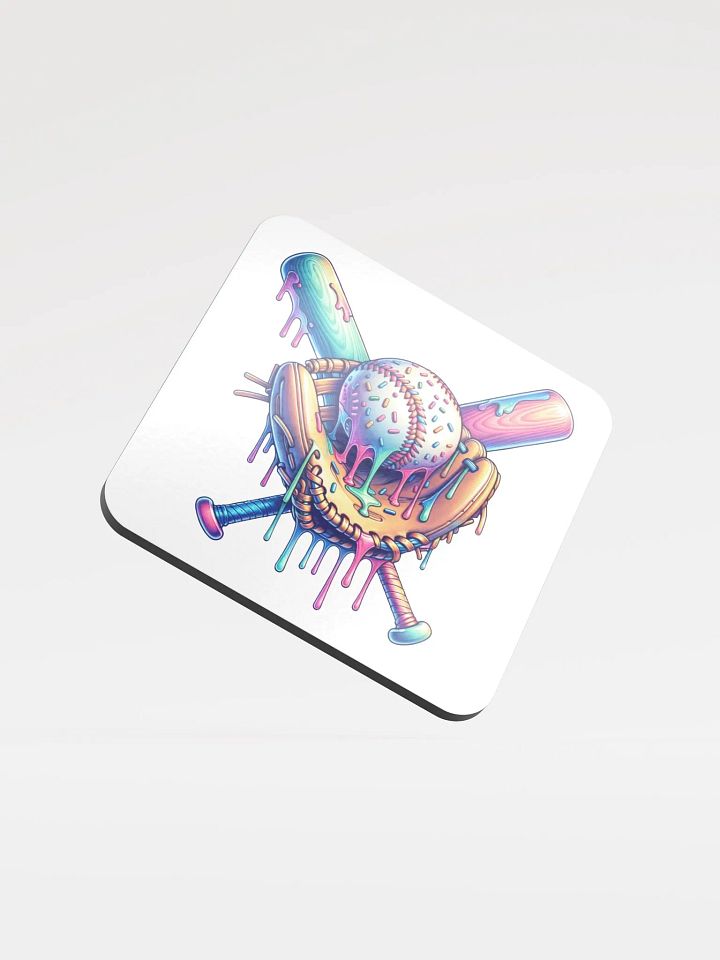 Ice Cream Sprinkles Baseball Meltdown Coaster product image (2)
