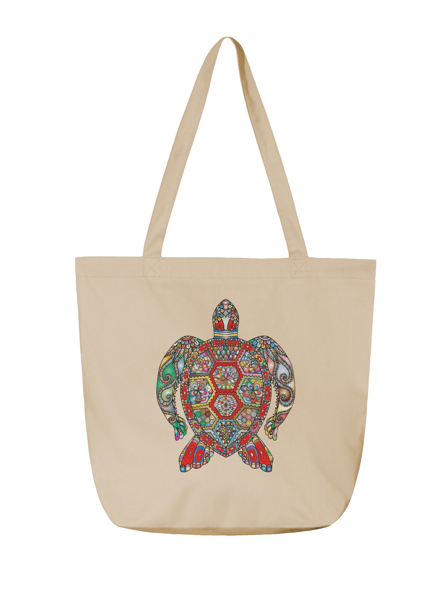 Geometric Turtle Eco-Friendly Tote Bag product image (2)