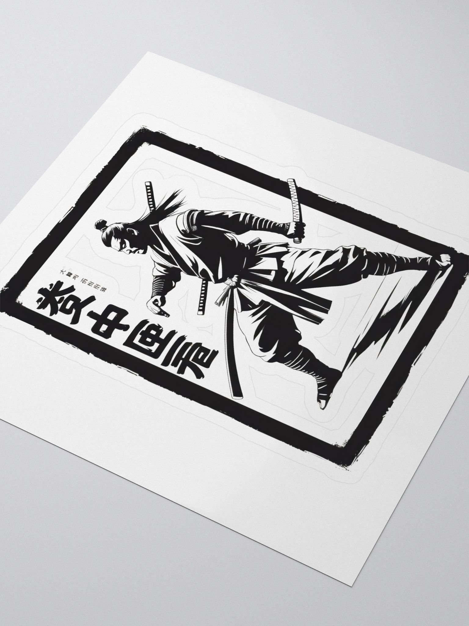Samurai Action Kiss-Cut Stickers product image (3)