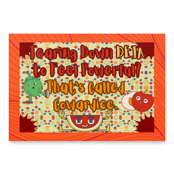 Hands off DEIA, Tearing Down DEIA? Coward, Protest Papers product image (2)