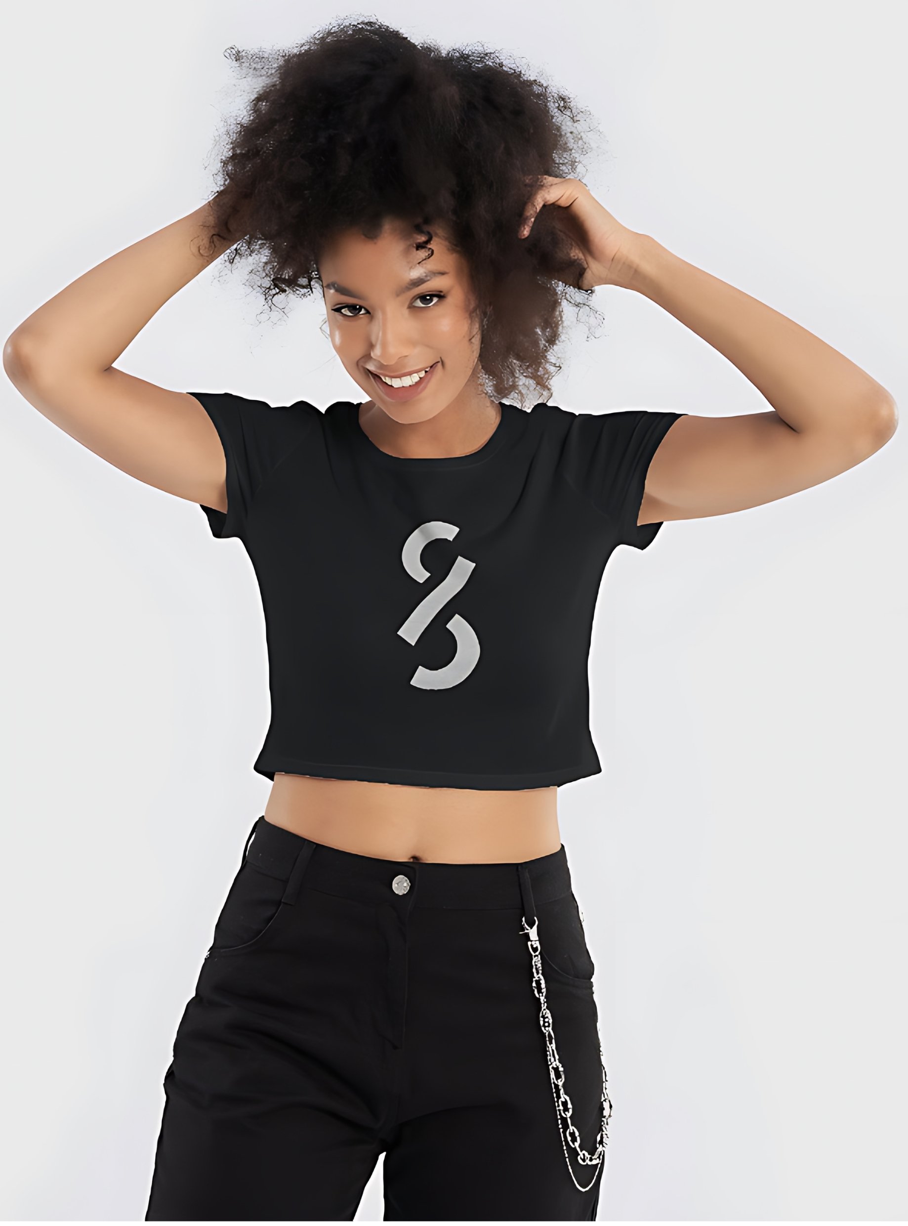 CLAUDY BEATS CURVE CROP TEE product image (19)