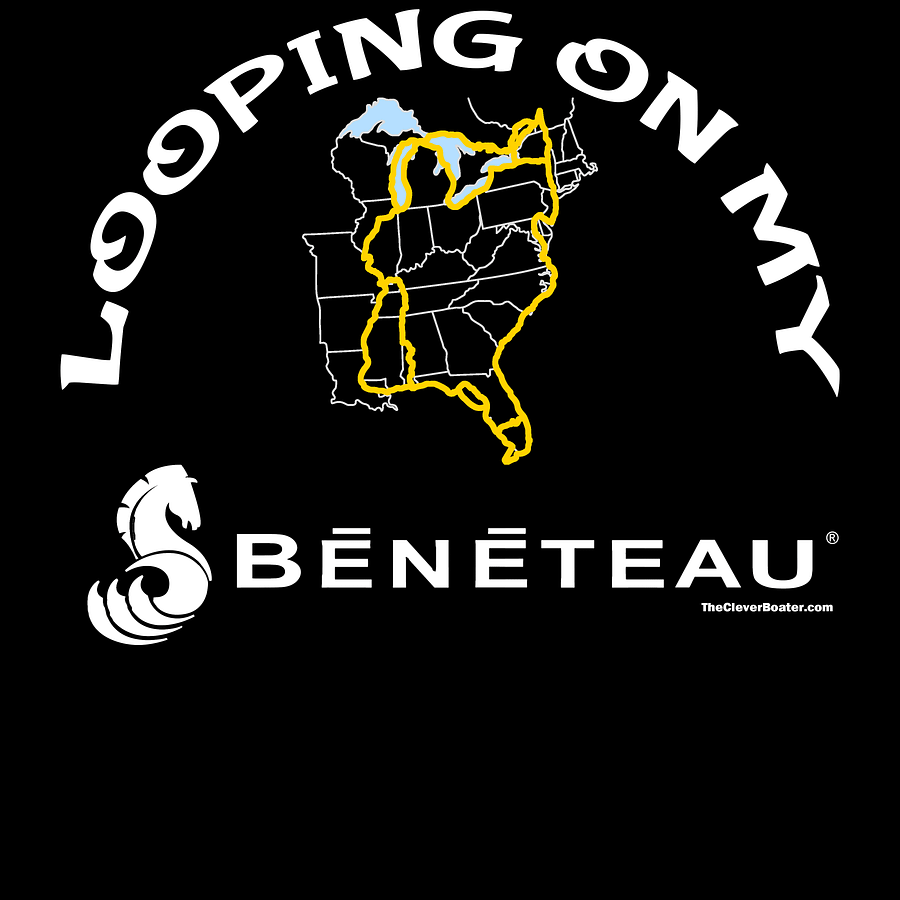 Looping On My Beneteau - T-Shirt - Dark Shirt w/White Logo product image (5)