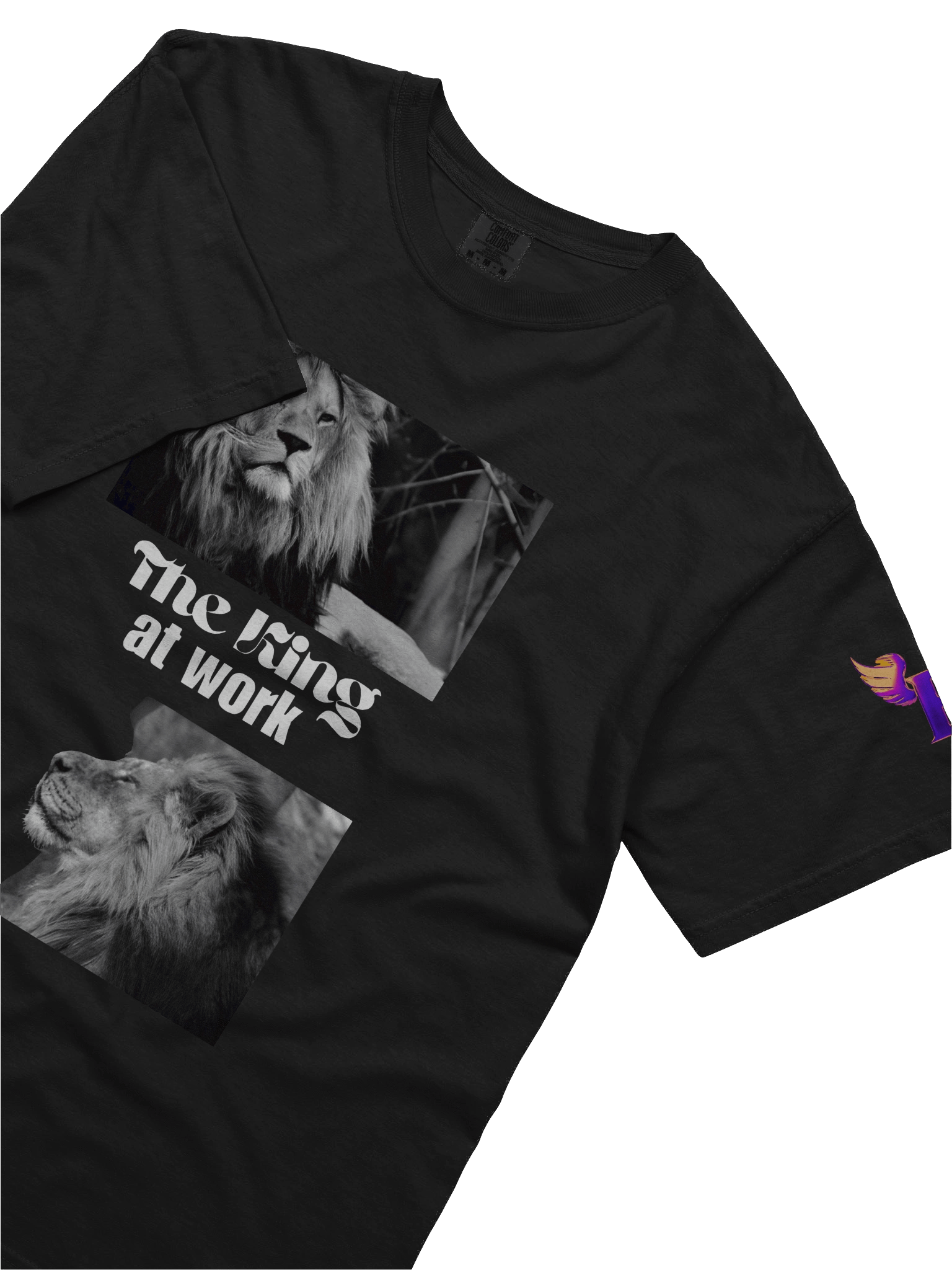 The king at work: t-shirt product image (5)