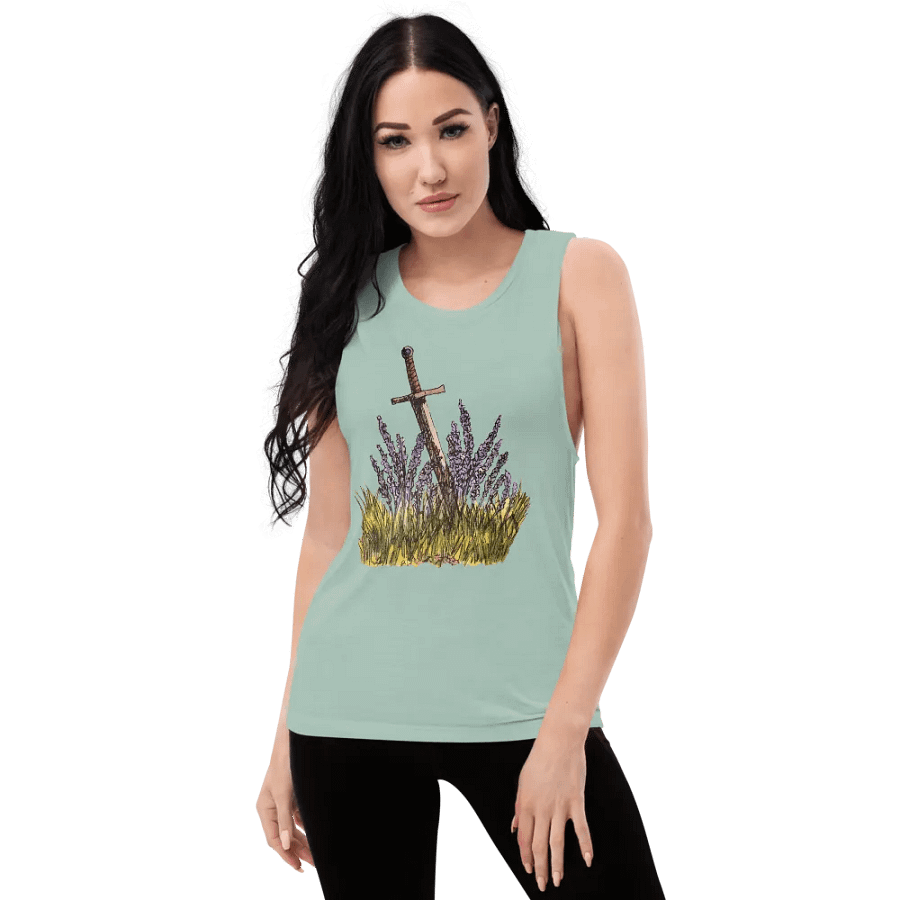 Lavender & Sword print Tanktop product image (9)