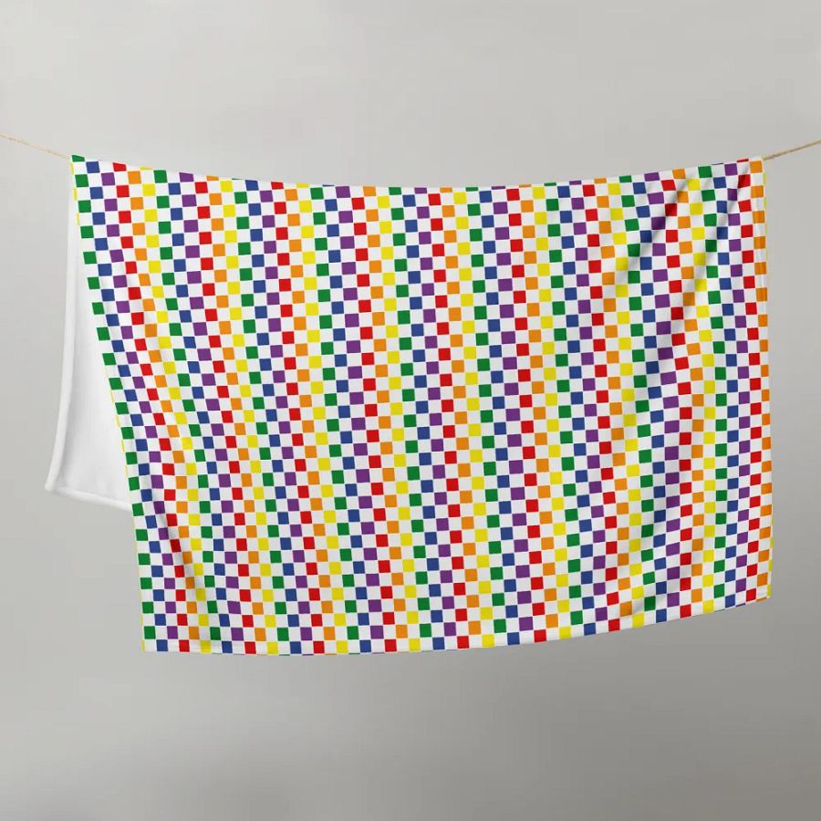 Cozy Pride Checks Blanket for Kids product image (5)