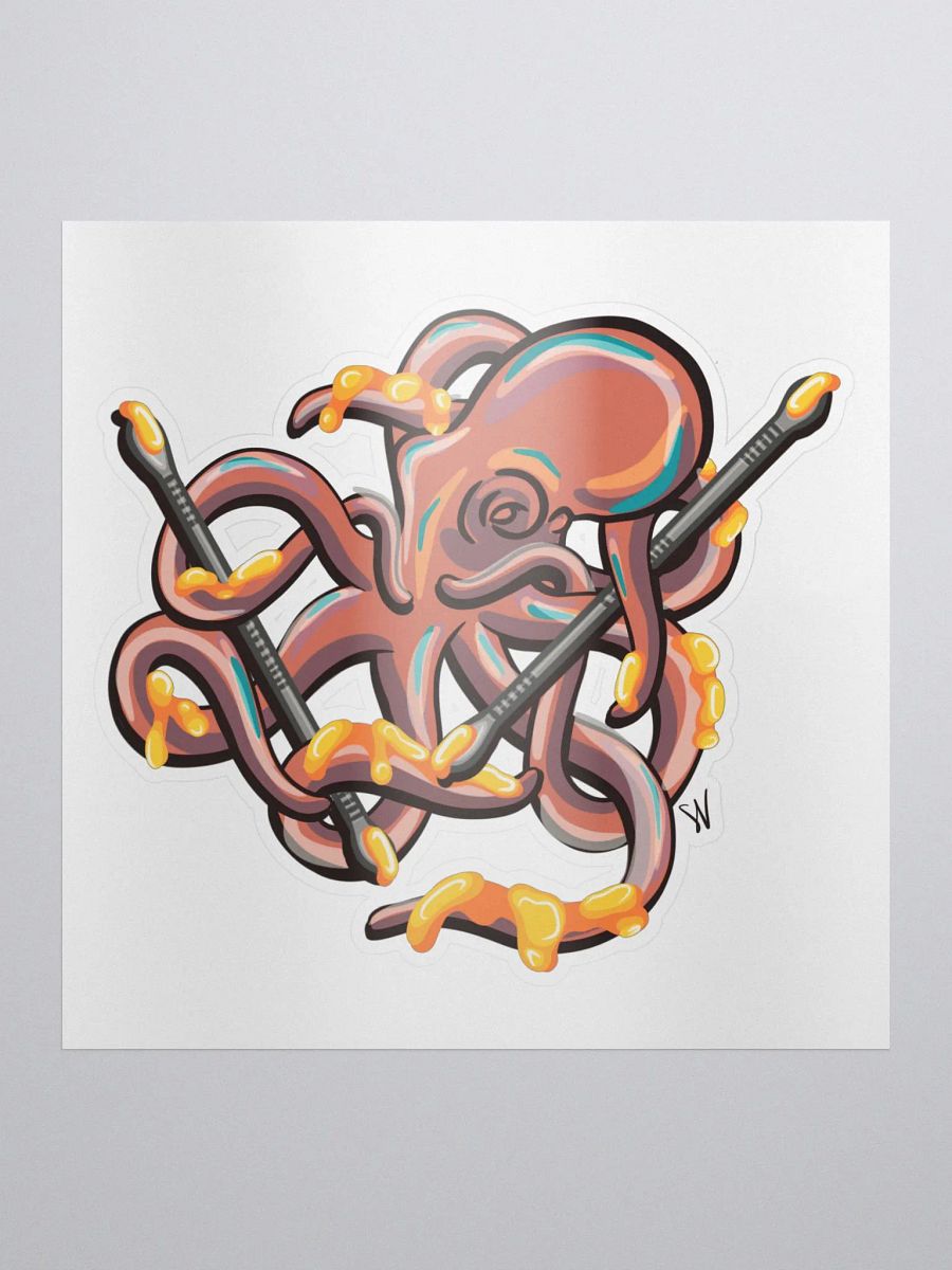 Dabbing Septopus Die Cut Sticker product image (4)