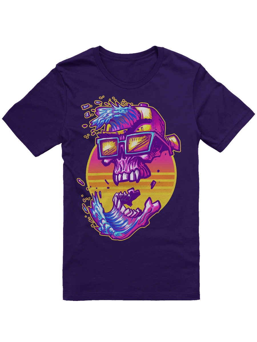 GrumpyBeard WaveSkull - T-Shirt - Unisex sizing product image (1)