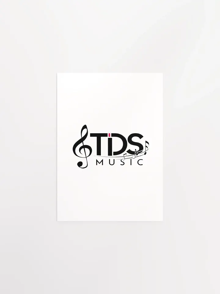 TDS Music White Enhanced Matte Poster product image (1)