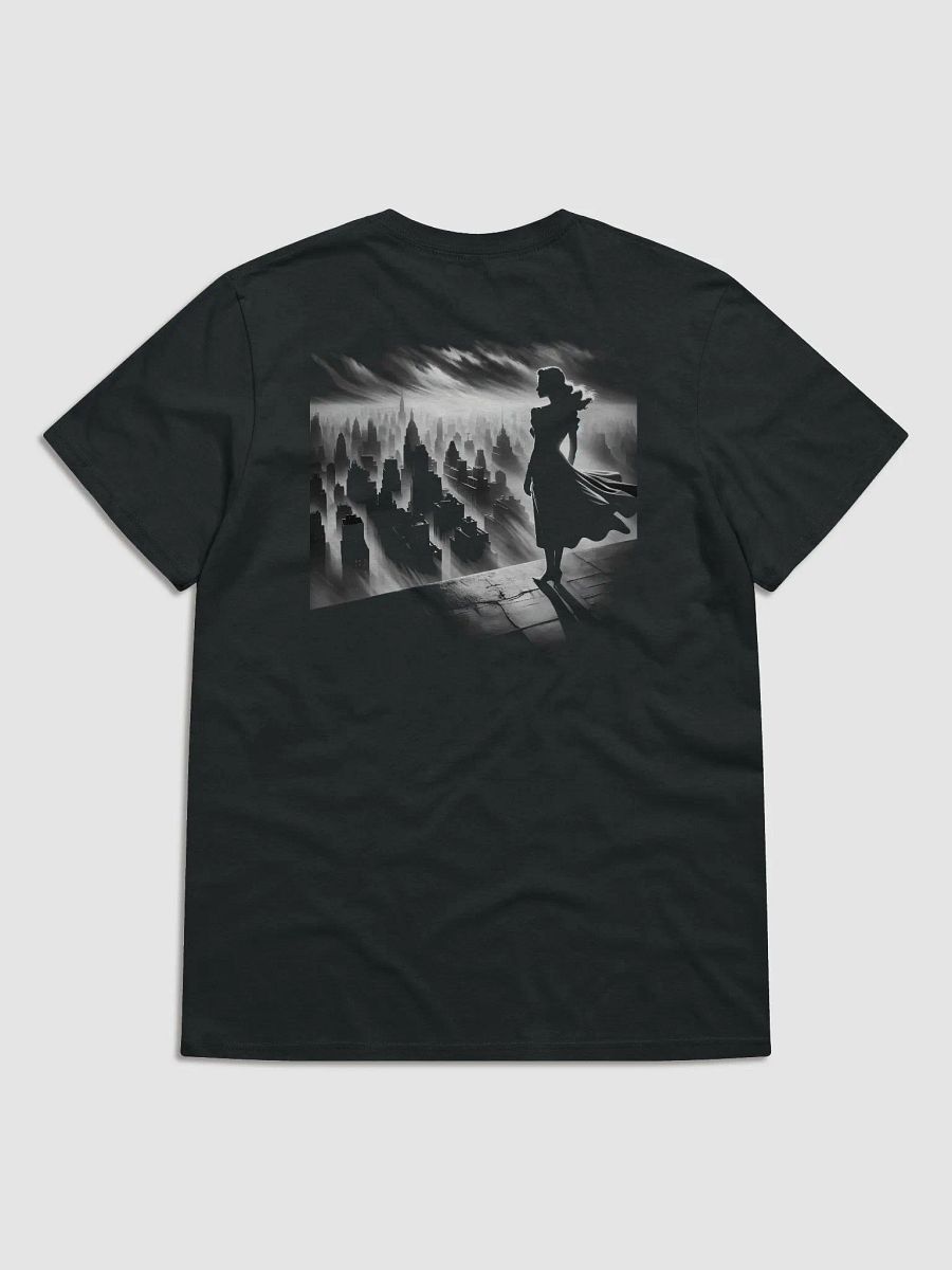 Rooftop Dreams Over Noir Cityscape (Womens Tee) product image (1)