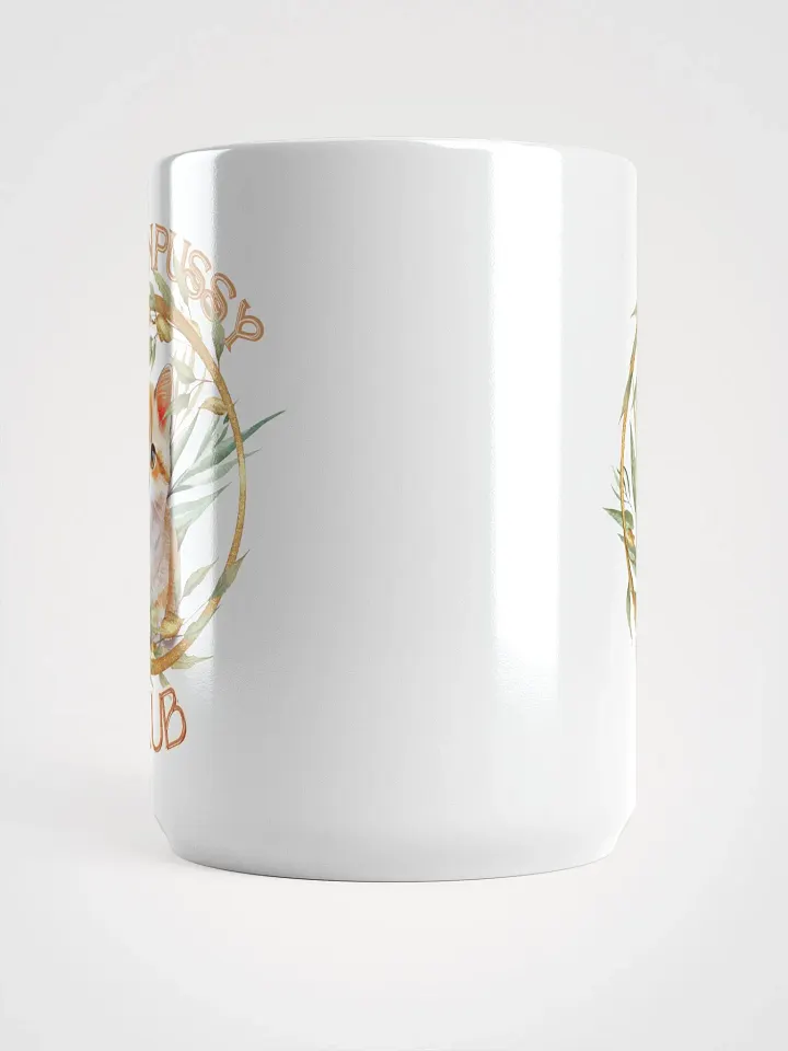 GOLDEN PUSSY CLUB white glossy mug product image (2)