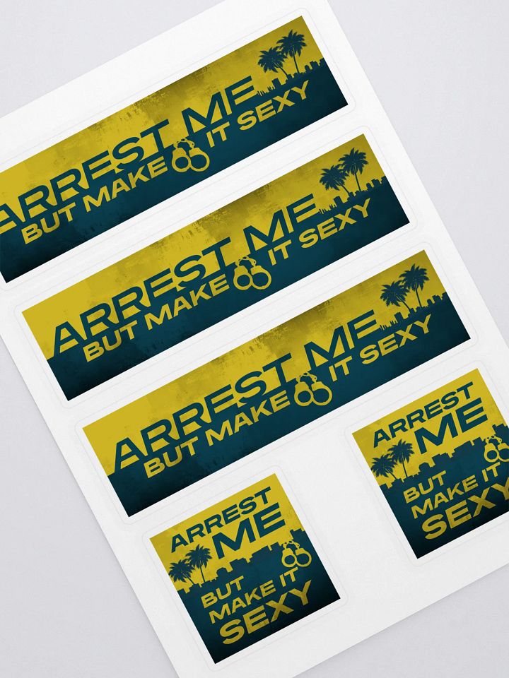 Sexy Arrest Kiss Cut Sticker Sheet product image (1)