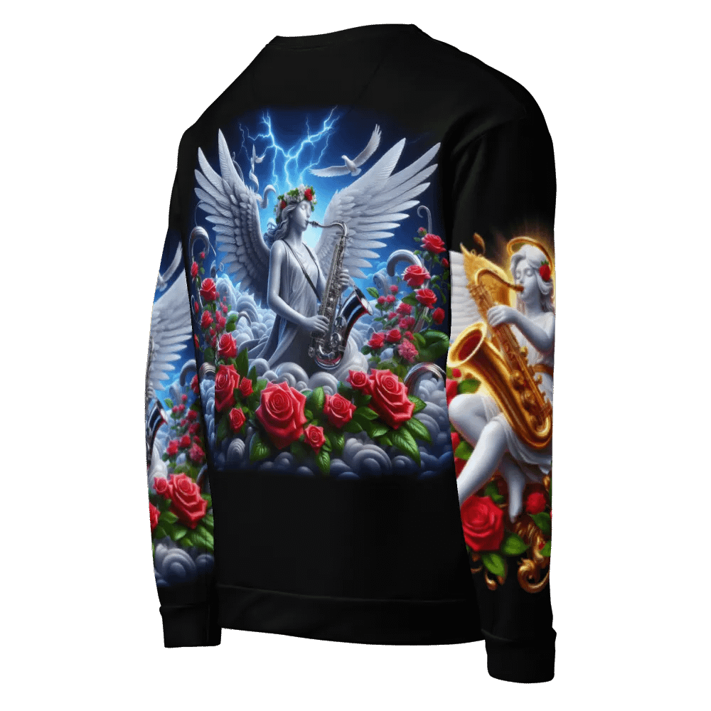 Angels making Music with a Saxophone - All-Over Unisex Sweatshirt #29 product image (8)