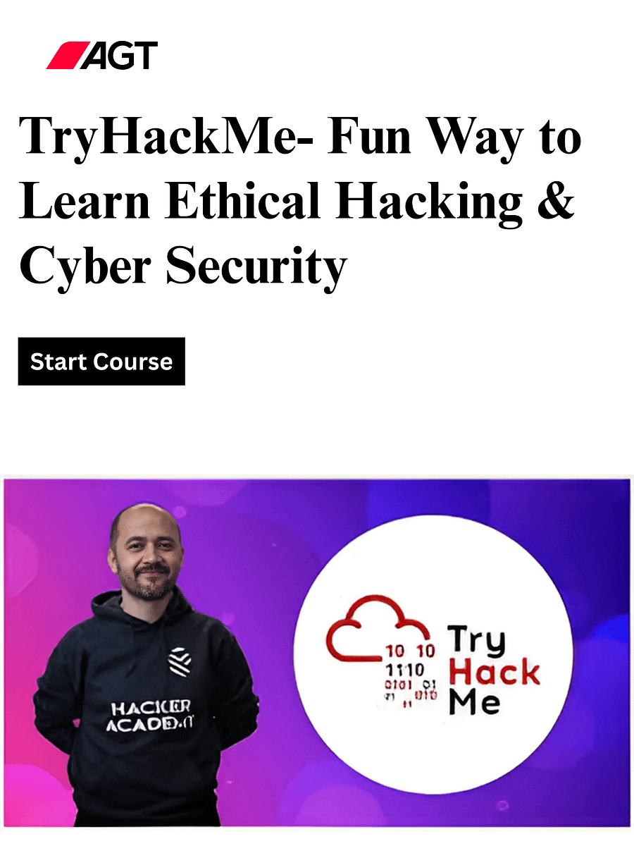 TryHackMe- Fun Way to Learn Ethical Hacking & Cyber Security product image (1)