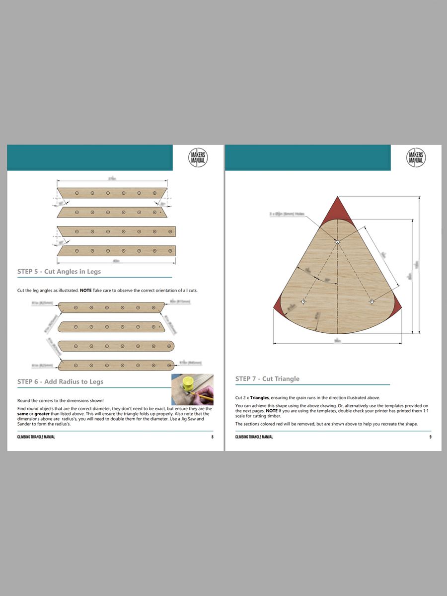 Climbing Triangle and Slide | Digital Plans product image (9)