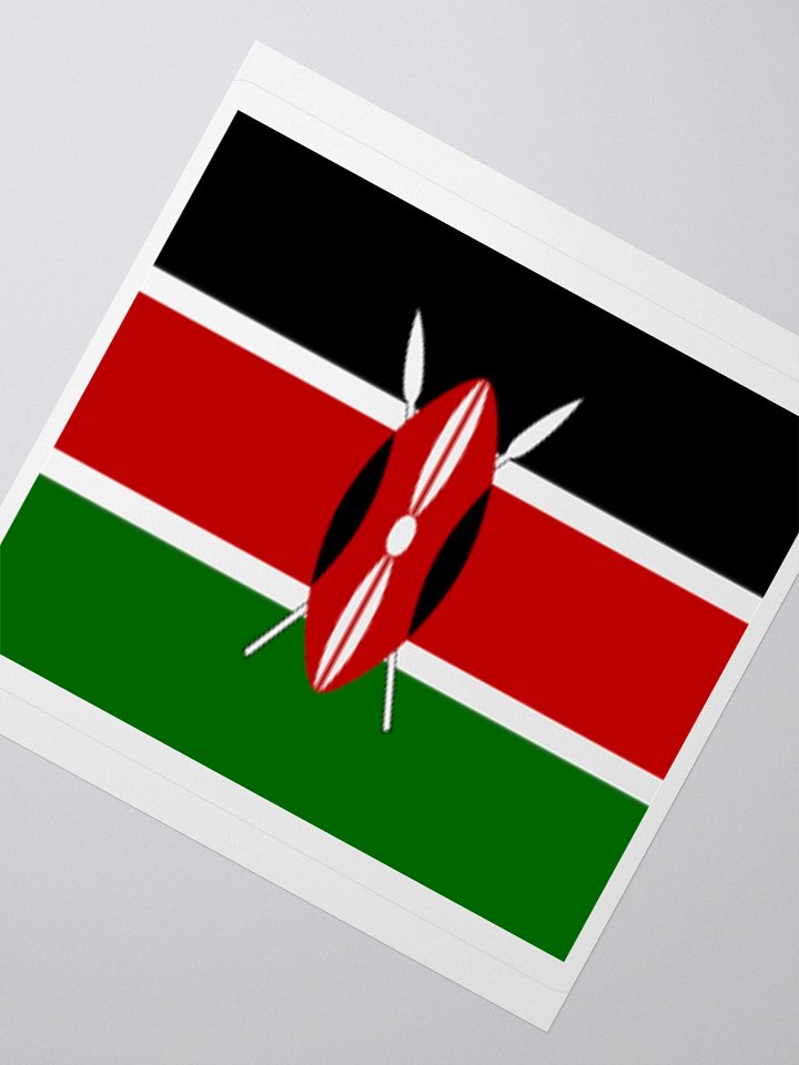 Kenya Flag Sticker | Masai Shield Design | Durable Vinyl | 3 Sizes product image (6)