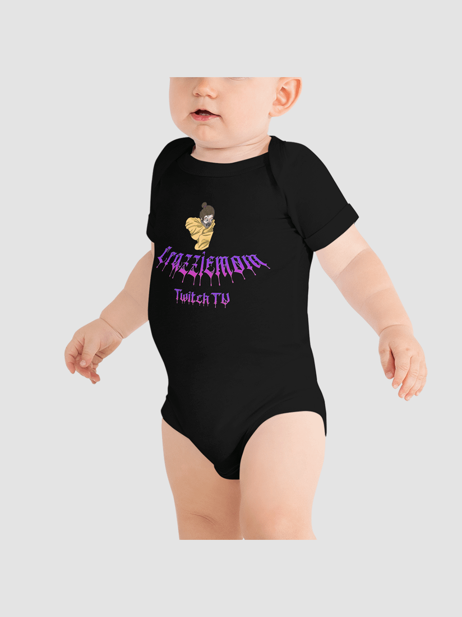 Crazzie Train Baby Short Sleeve One Piece - Bella + Canvas 100B product image (2)