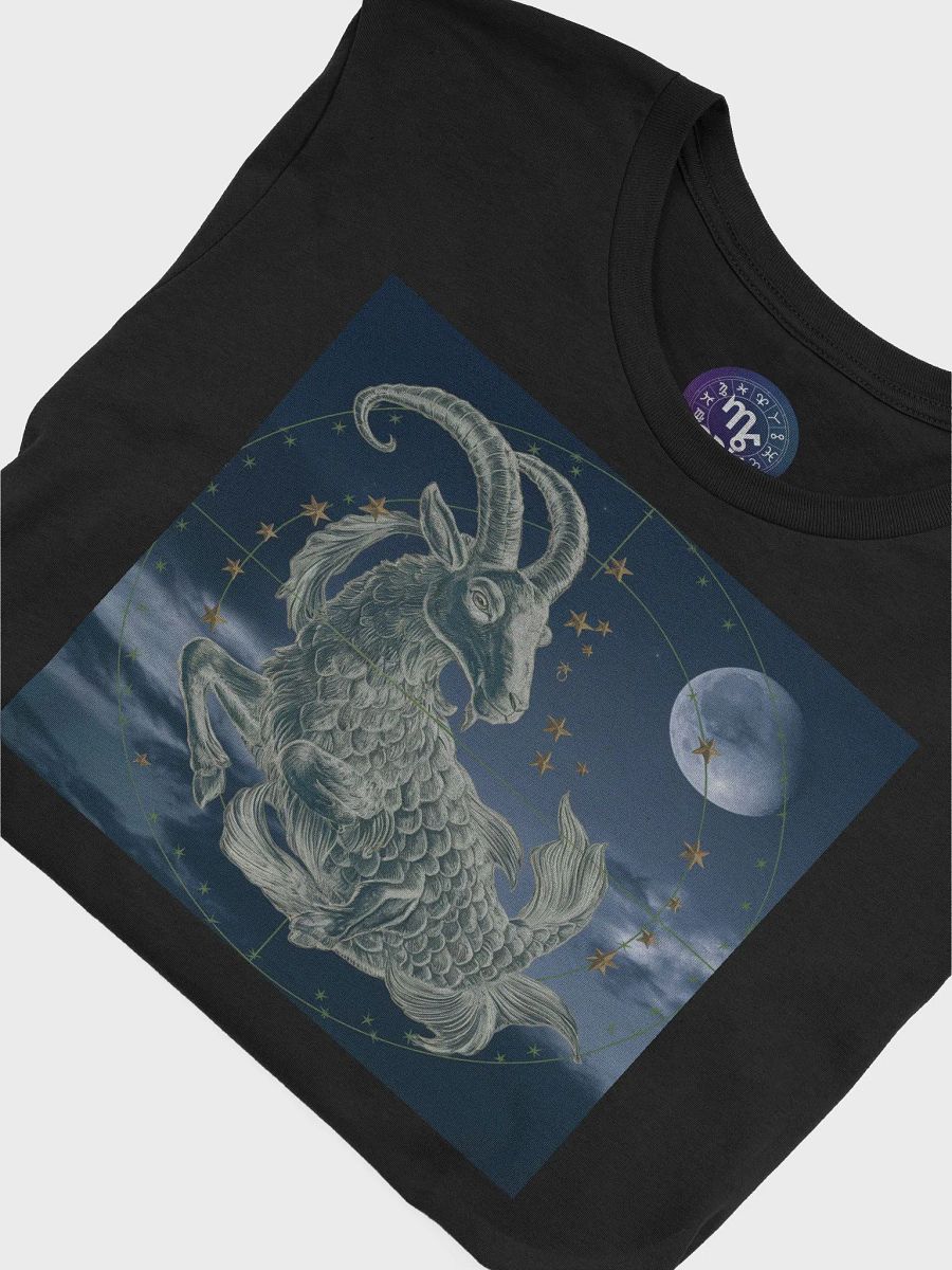Exclusive Capricorn Zodiac T-Shirt - Unisex Astrology Gift with Celestial Sea-Goat Design product image (7)