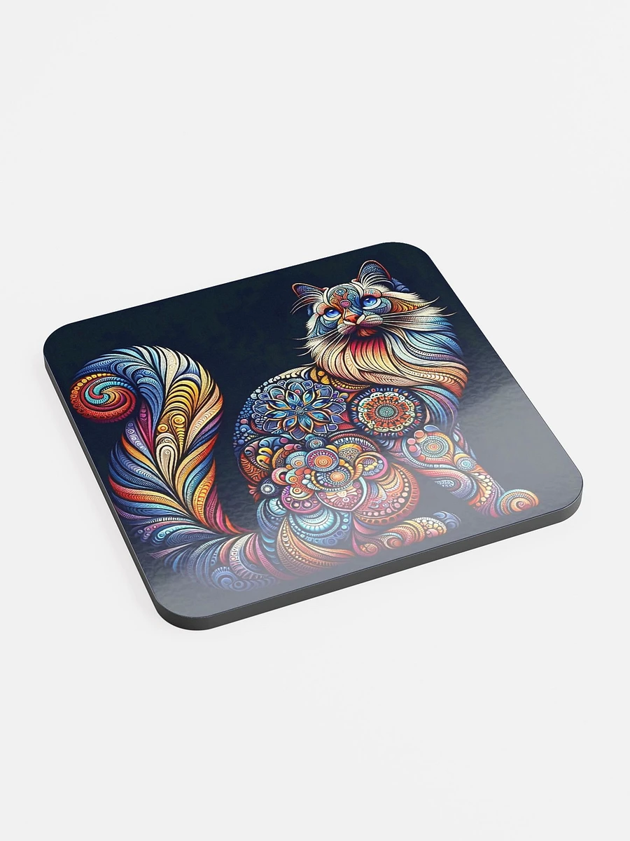 Glossed Cork Coaster: Birman product image (2)