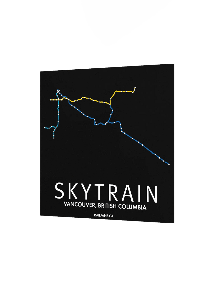 The Rail Fans Canada Transit Map - SkyTrain product image (2)