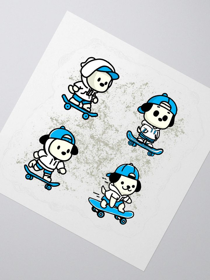 Skater Pup Crew Sticker Set product image (4)