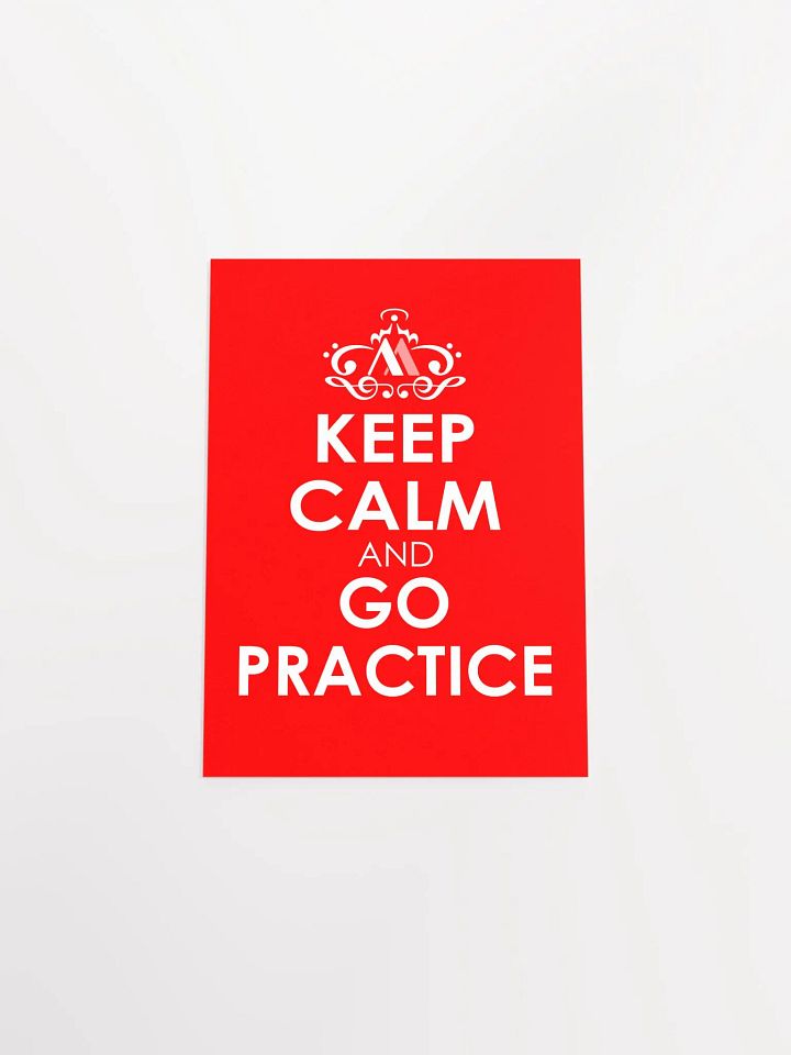 Keep Calm and Go Practice - Red Poster product image (2)