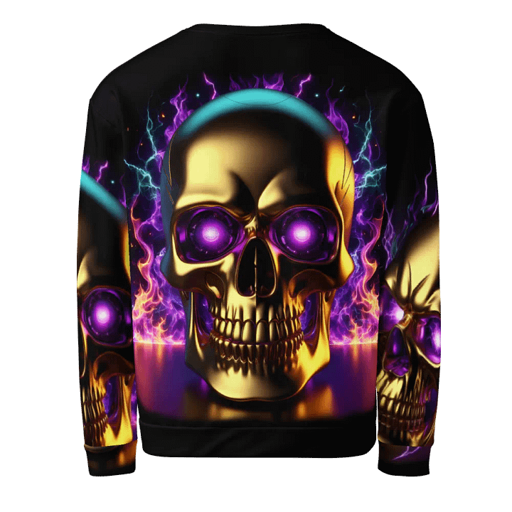 Ethereal Golden Skull - Unisex Sweatshirt #11 product image (2)