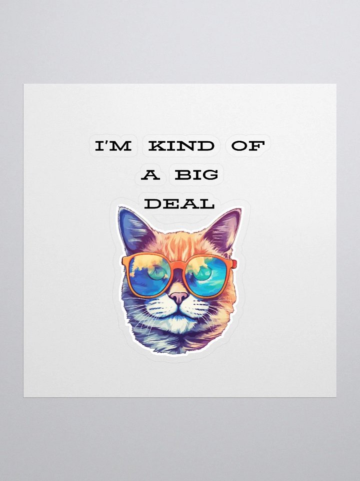 I'm kind of a big deal Kiss Cut Stickers product image (1)
