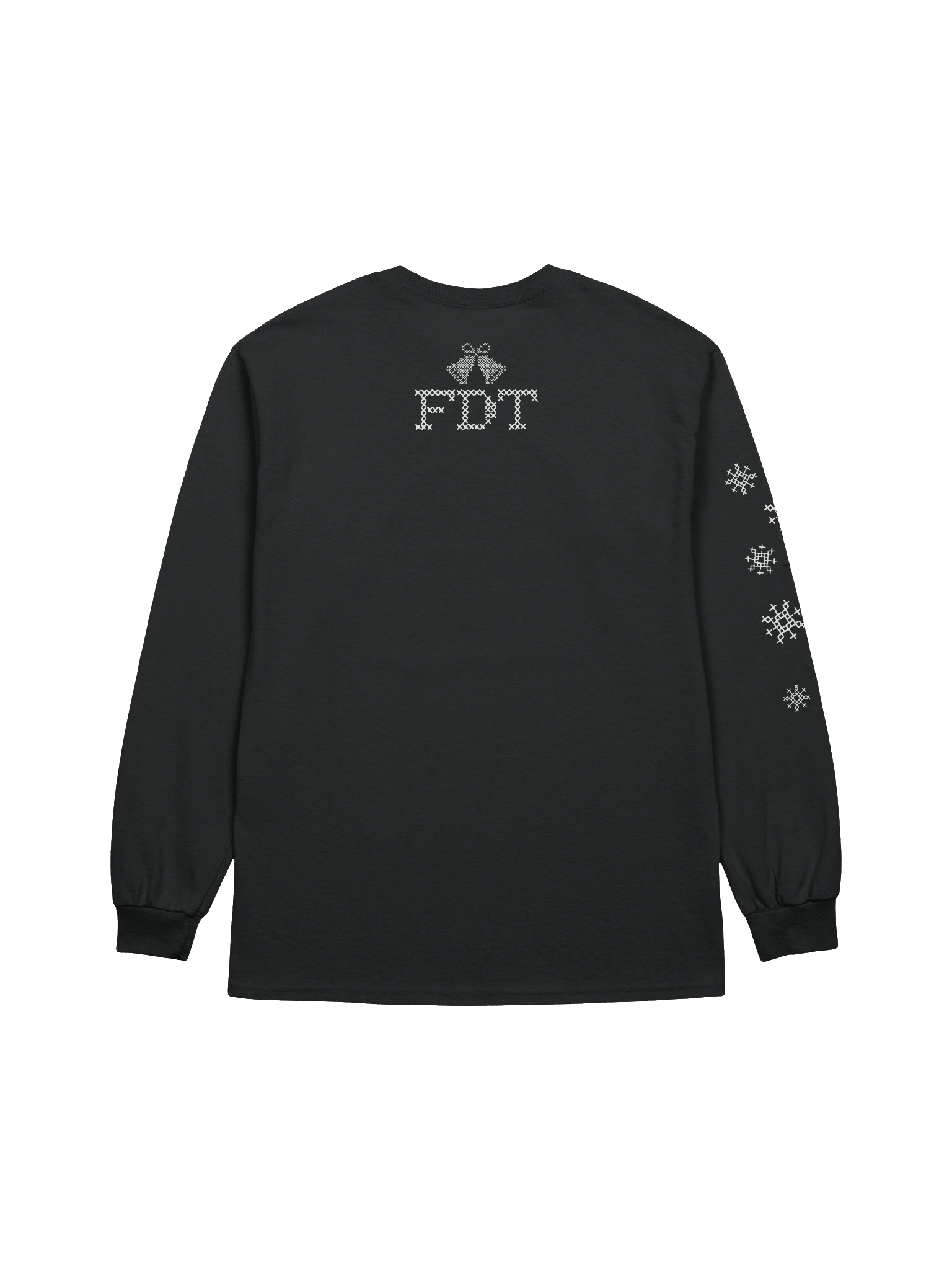 All I Want For Christmas Cross-Stitch Long Sleeve Tee product image (2)