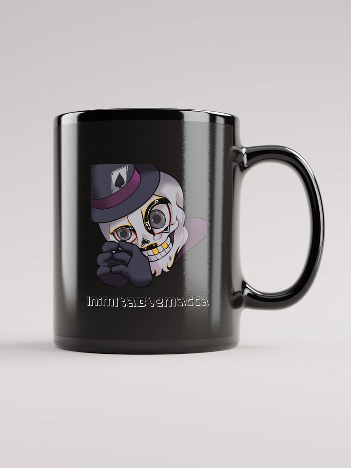 Macca's Ban and sus emote on black mug product image (1)