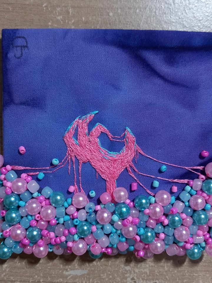 Drowning in Bubblegum Embroidery Square product image (1)